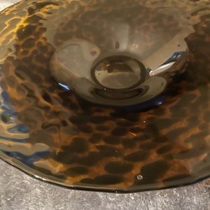 PARTYLITE 3 wick candle holder. Tortoise